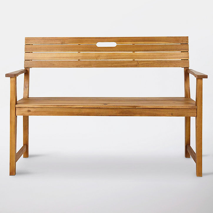 Banc de jardin en bosi Denia avec dossier