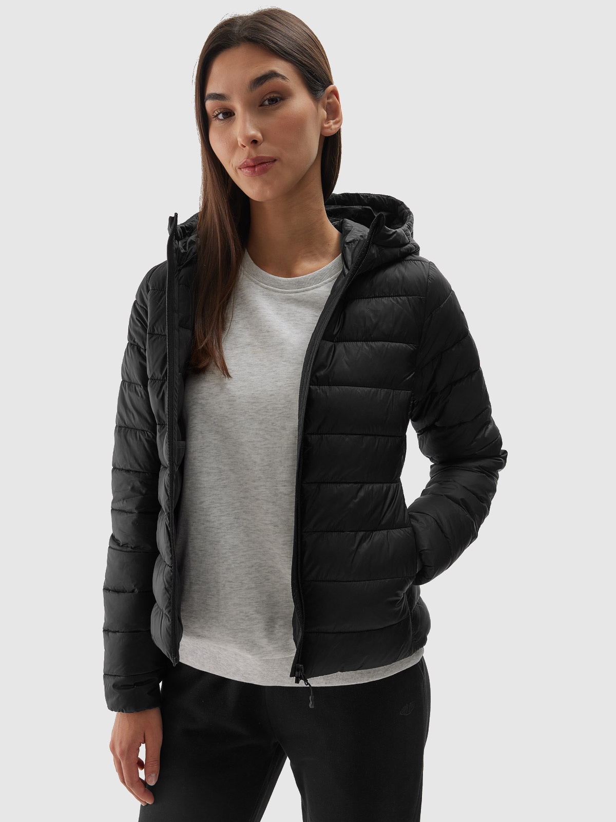 4F Steppjacke mit Kapuze