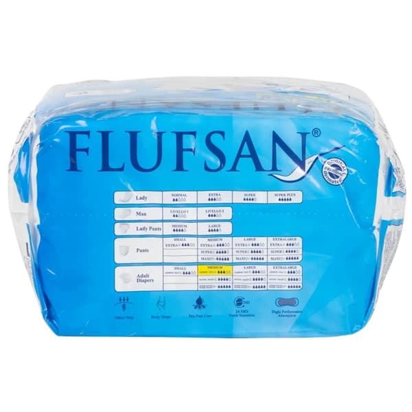 Flufsan Voksenbleier engangs 15 stk str M