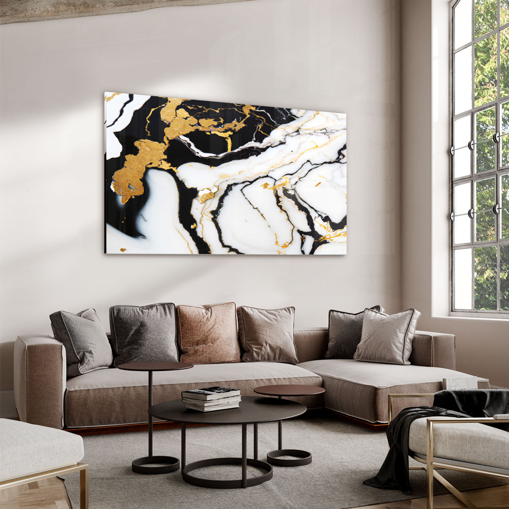 Walljar acrylglas schilderij - Broken Marble Acrylglas schilderij - 50 x 70 cm