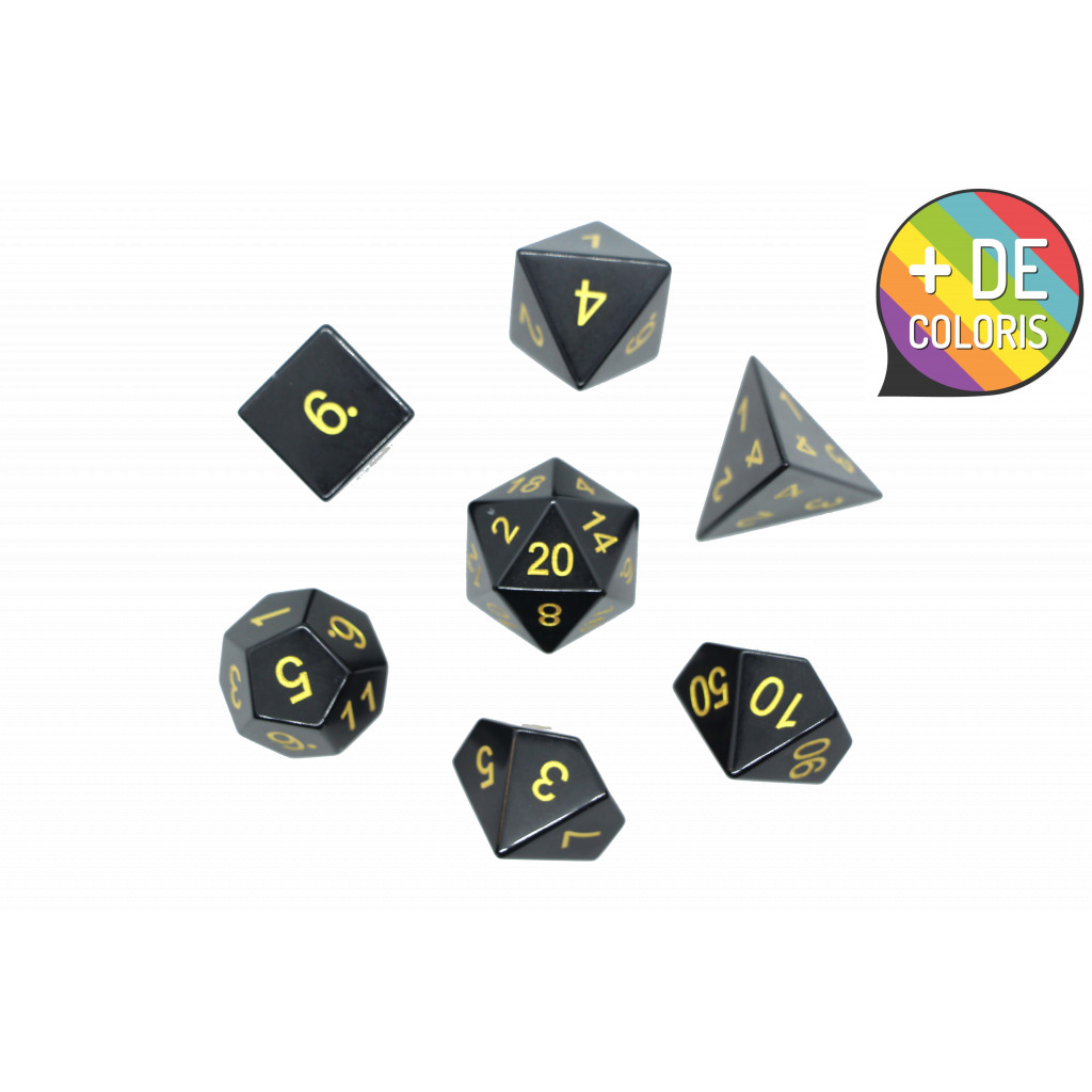 Set de dés JDR en Pierre