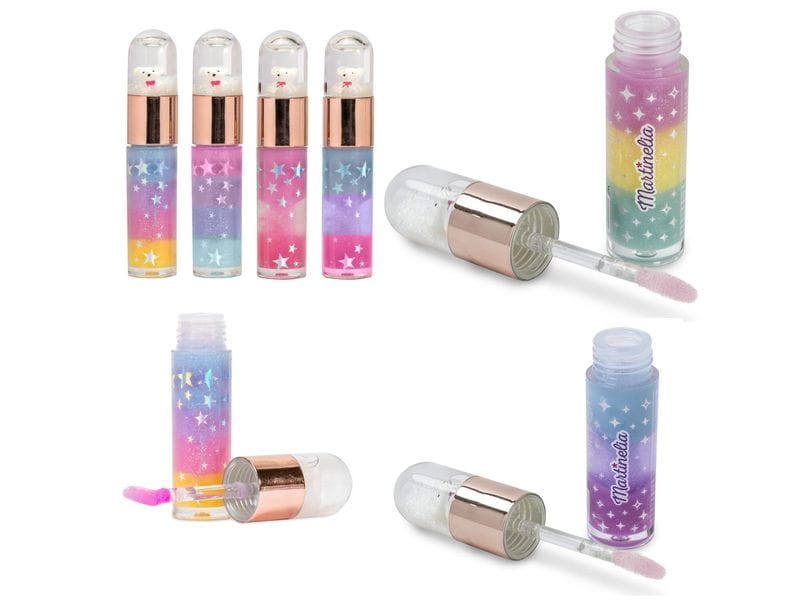 Martinelia Beauty Snowball Bear Lip Gloss assortiert Feuchtigkeitsspendendes Lipgloss für Kinder