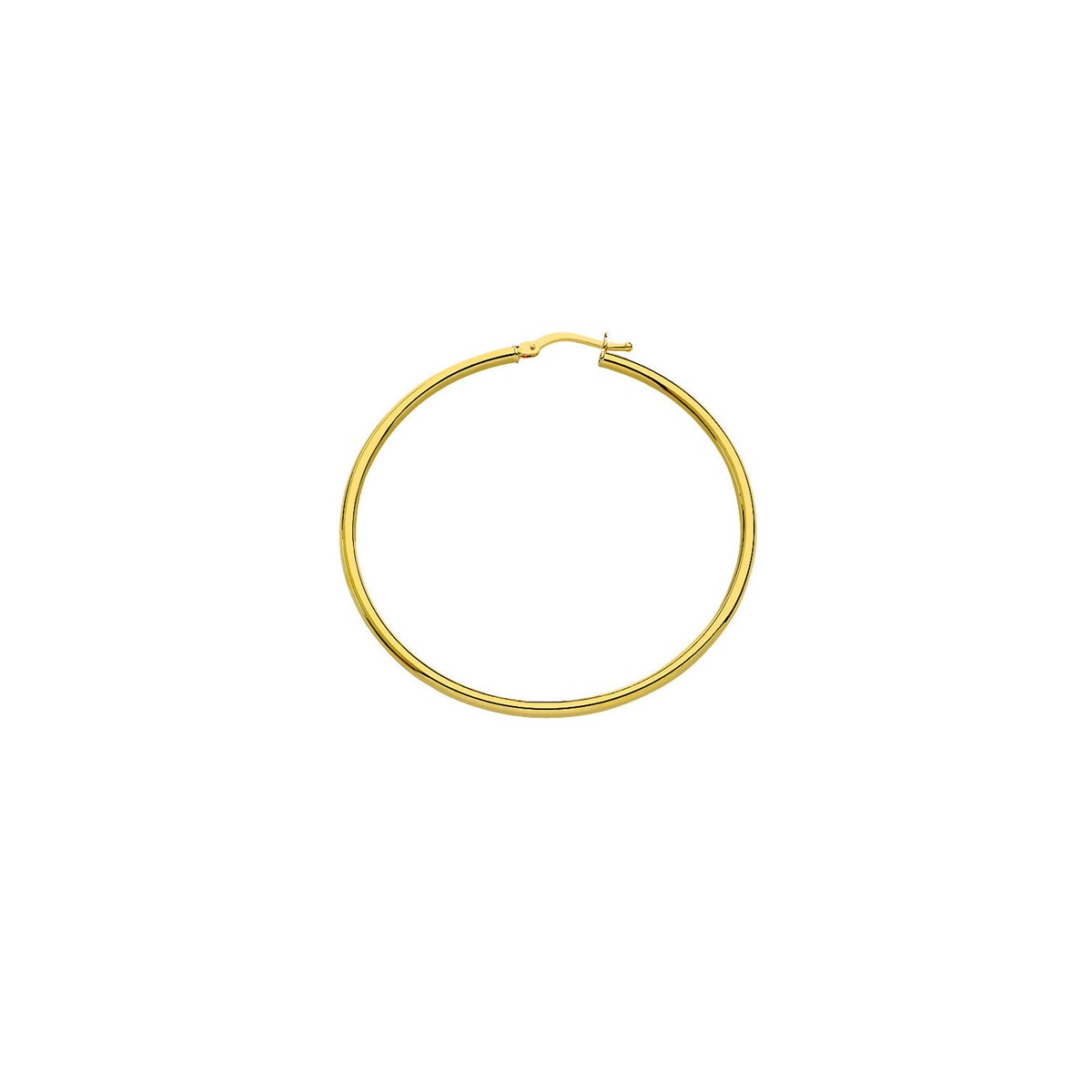 Créoles Brillaxis fil rond diamètre 45mm