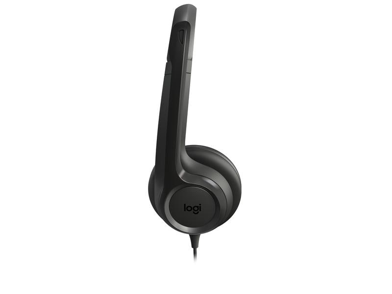 Logitech Headset H390 USB Stereo USB-A Computer-Headset mit kristallklarem Audio und praktischen Bedienelementen am Kabel
