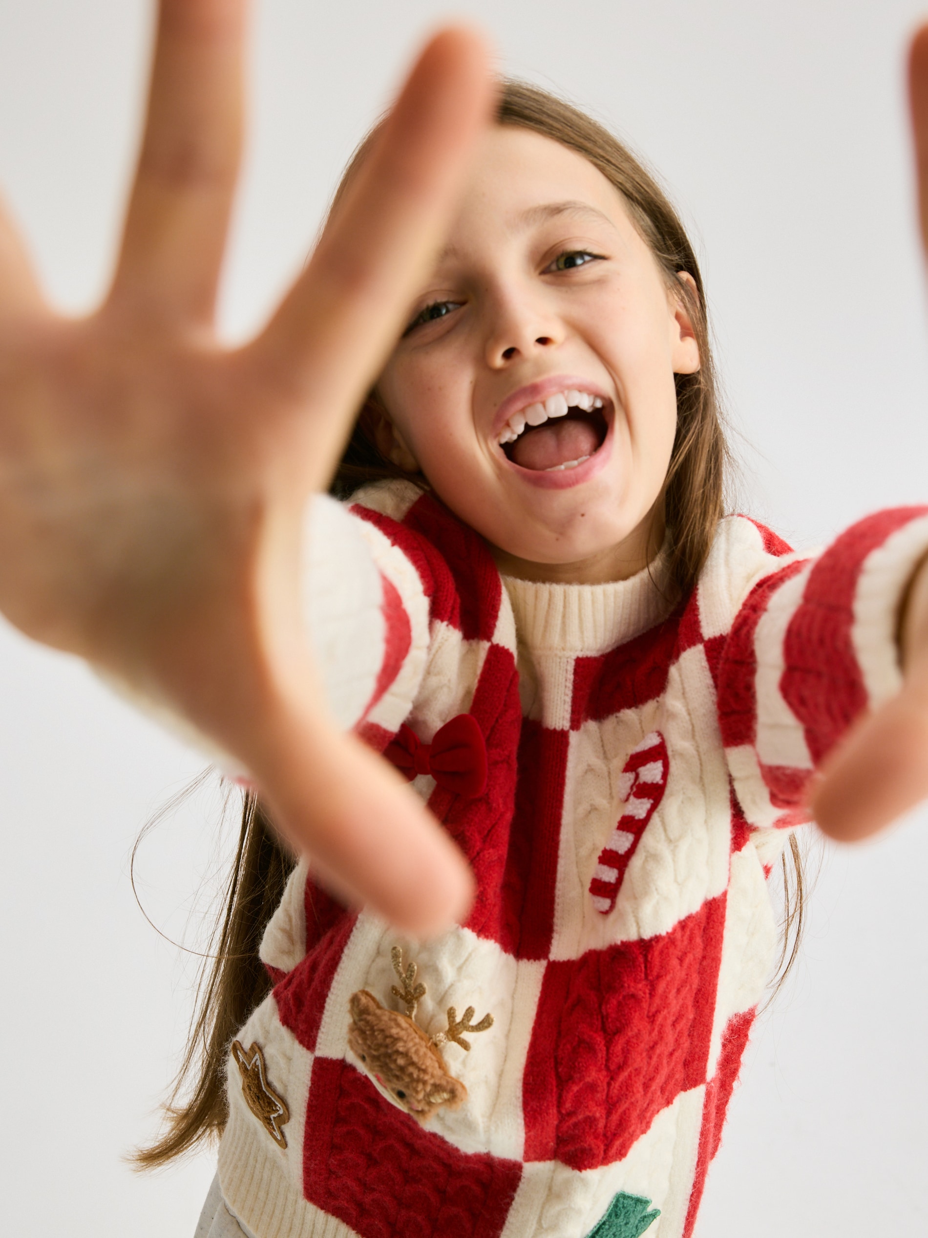 Pullover mit Weihnachtsapplikation