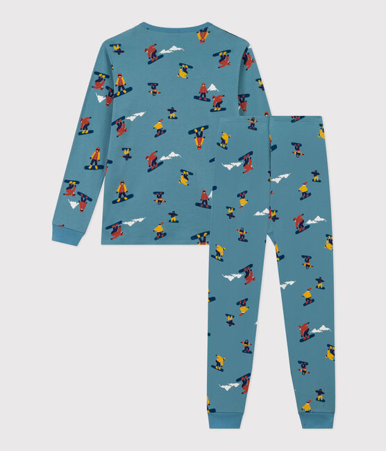 Pyjama snowboard garçon en coton