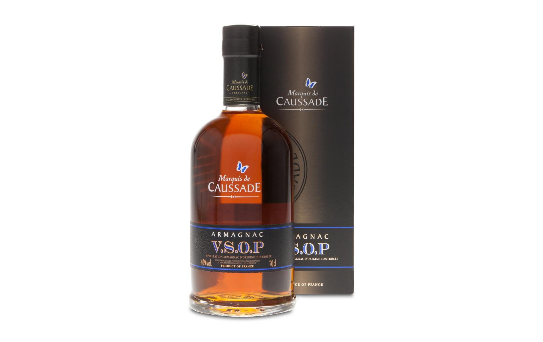 Marquis de Caussade VSOP 0.7 lPremium Weinbrand aus Frankreich