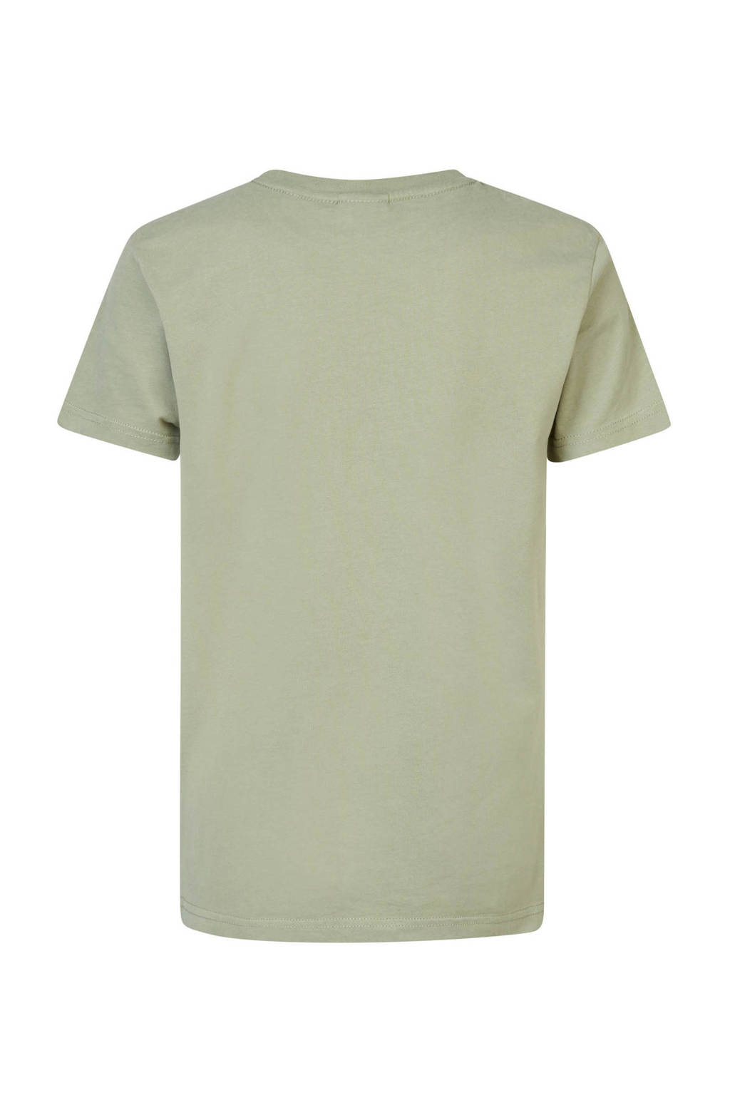Petrol Industries T-shirt met logo lichtgroen