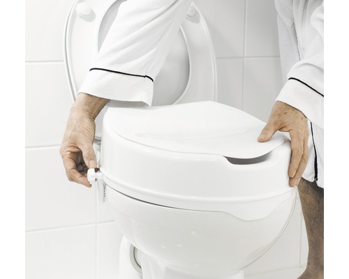 Toiletverhoger met deksel, wit