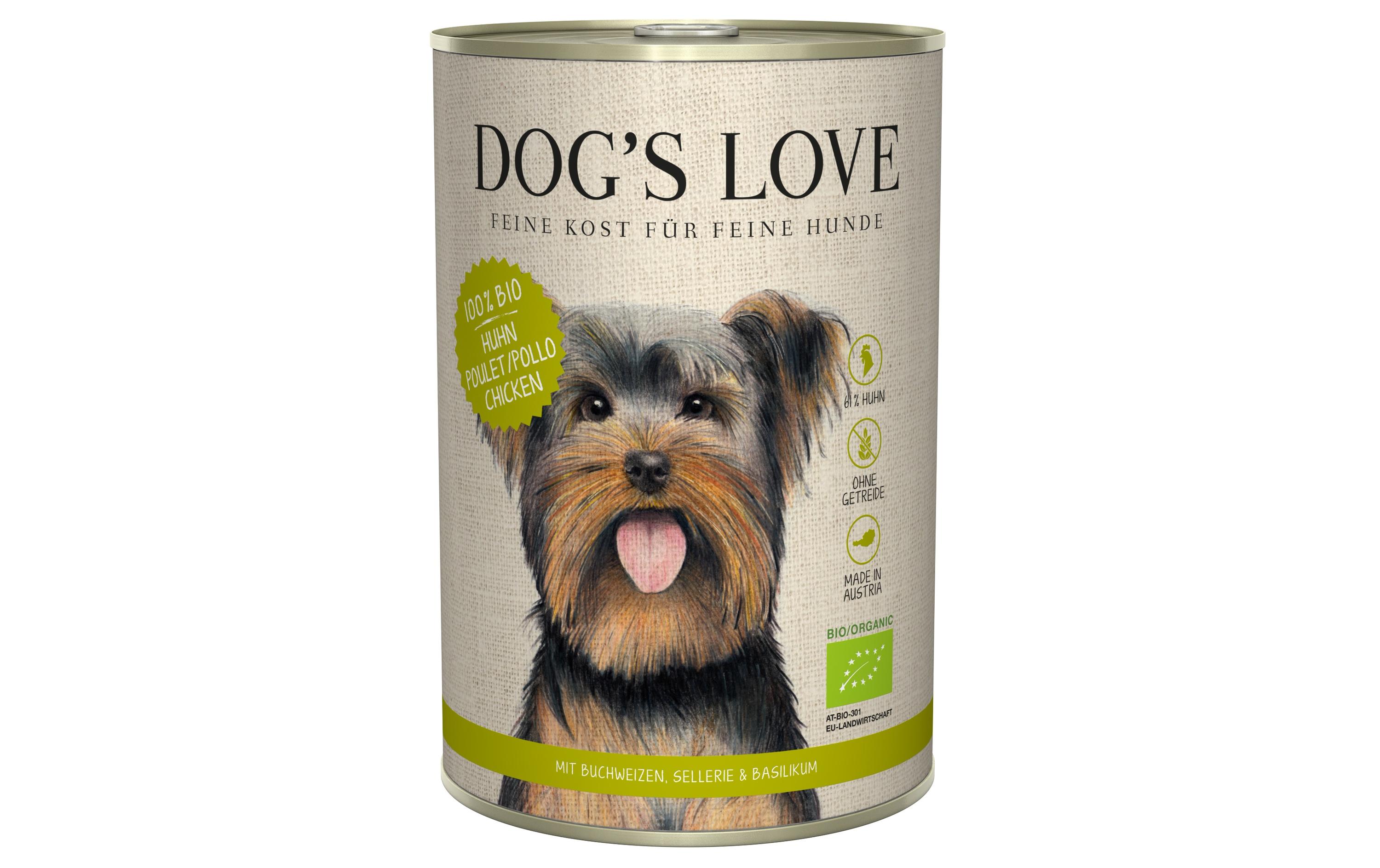 Nassfutter BIO Adult Huhn, 6 x 400 gAlleinfuttermittel für ausgewachsene Hunde