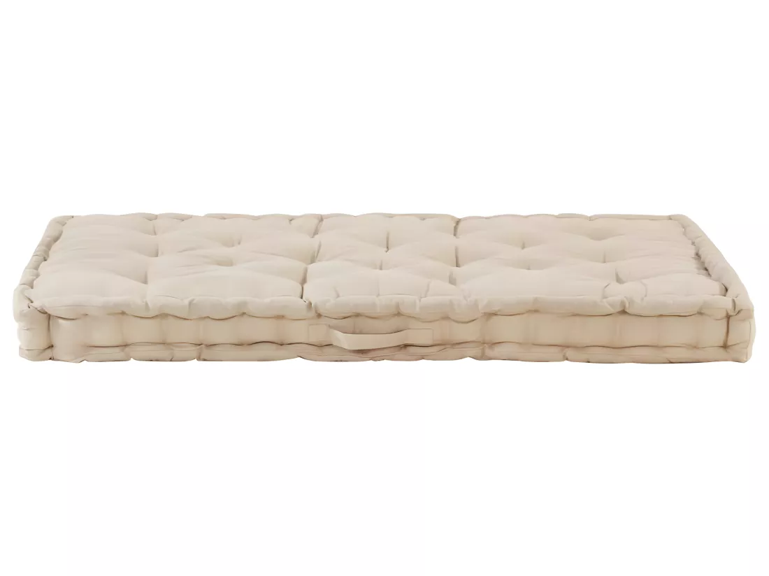 coussin de canapé palette beige 120 x 80 x 10 cm DEC021814