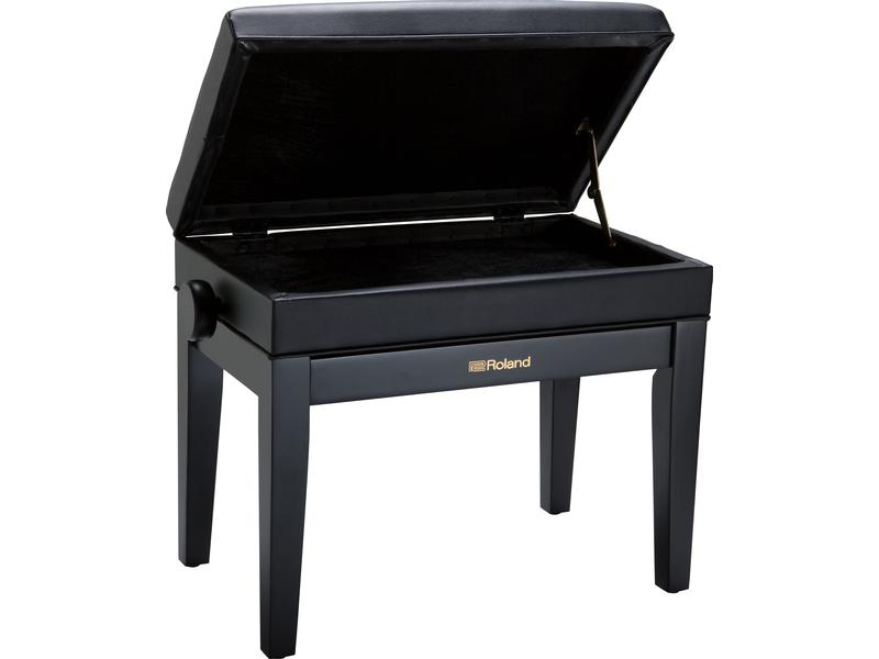 Roland Klavierbank RPB-400 – Satin Black Klavierbank mit Aufbewahrungsfach