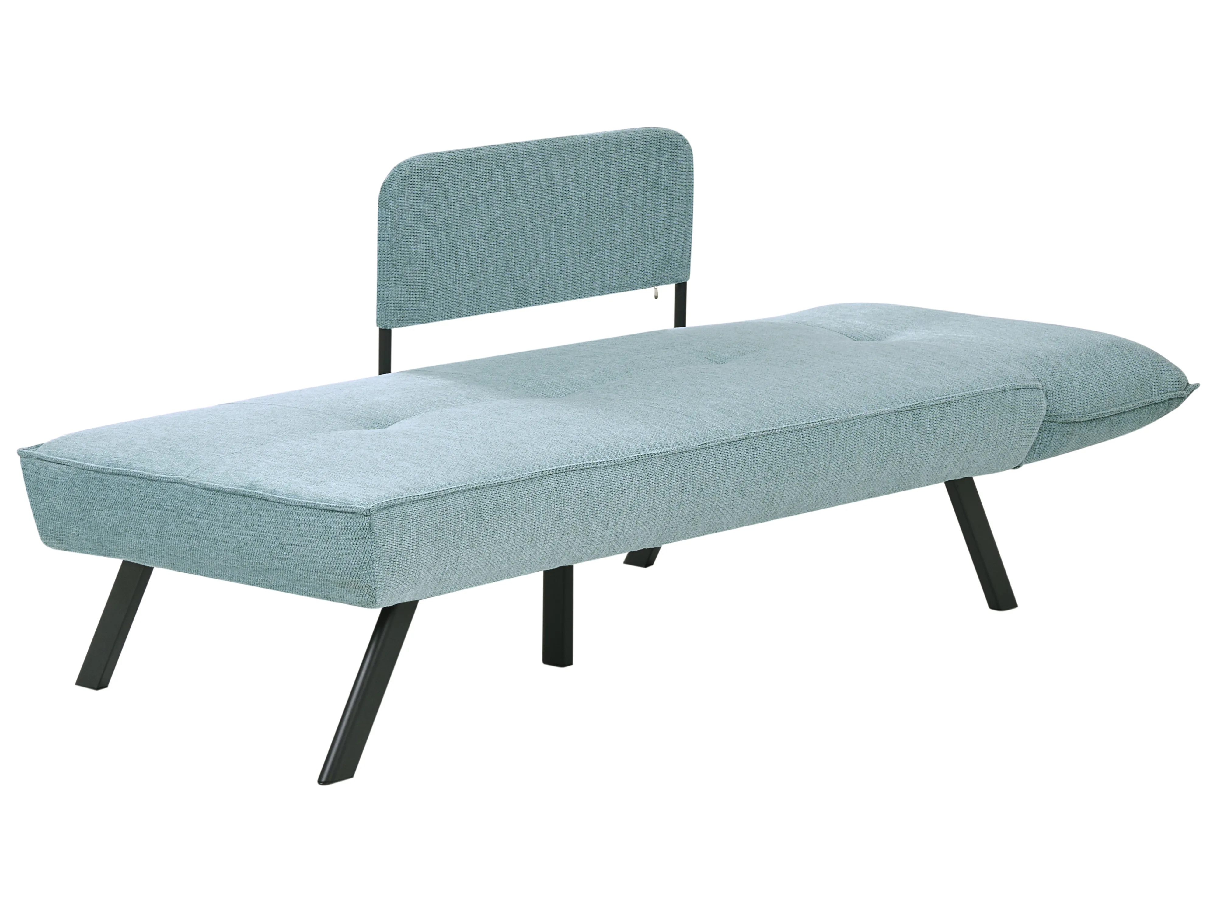 Rechtszijdige chaise longue ROCAMADOUR Stof Lichtblauw