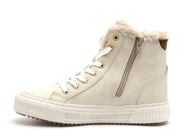 Mustang boots bottine plates femme 1442601 beige
