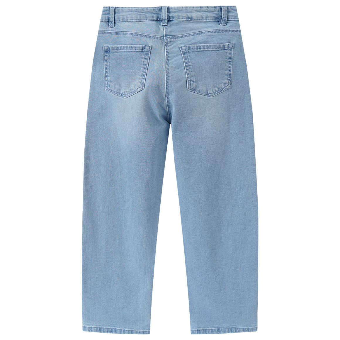 Yigga Mädchen Straight-Jeans mit Bio-Baumwolle hellblau