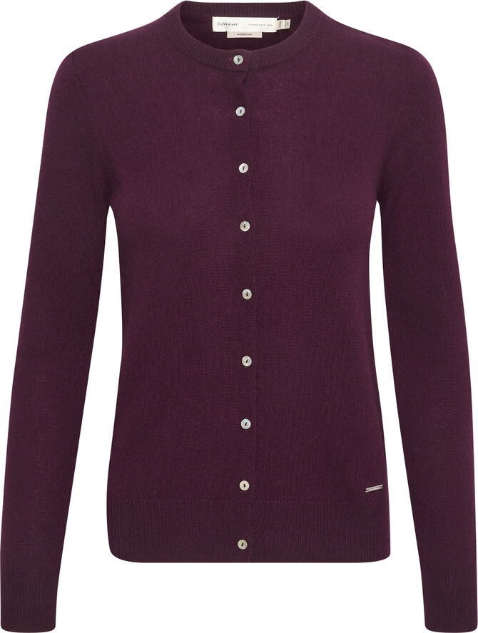 InWear LukkaIW Cardigan Premium - 100% Cashmere Brown bordeaux