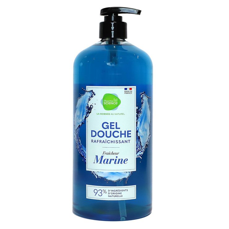 Gel douche rafraîchissant fraîcheur marine 1 litre