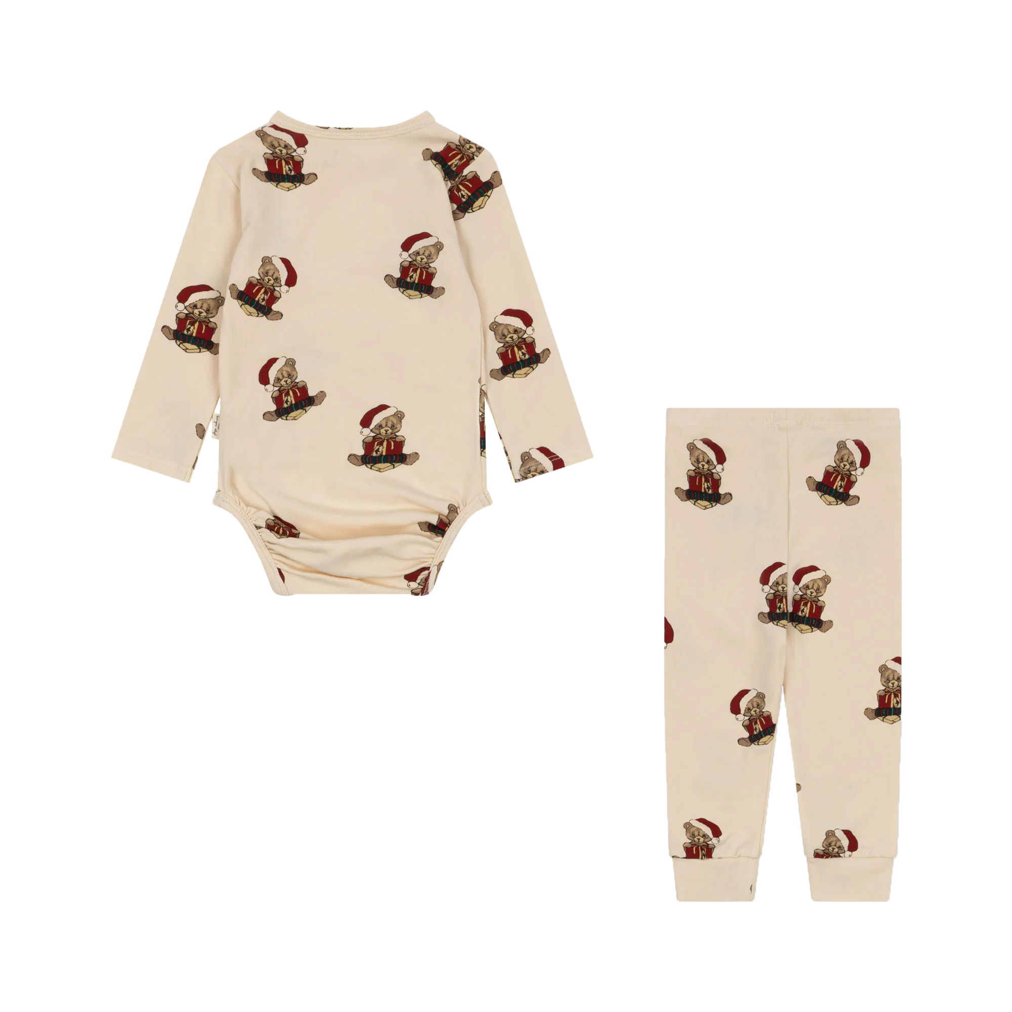 Ensemble body et pantalon en coton bio mélangé | Multicolore
