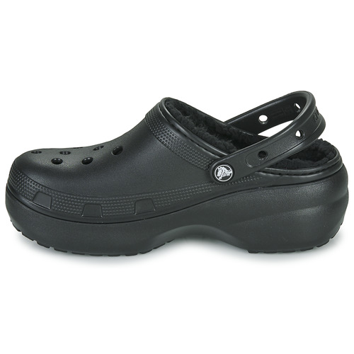 Crocs - CLASSIC PLATFORM LINED CLOG W - Noir