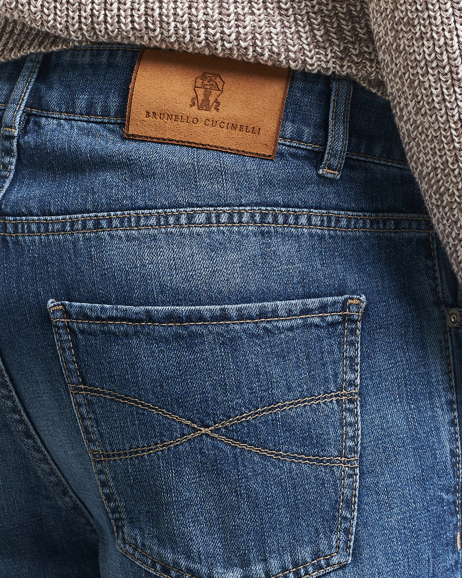 Brunello Cucinelli Traditional Fit Jeans Medium Wash