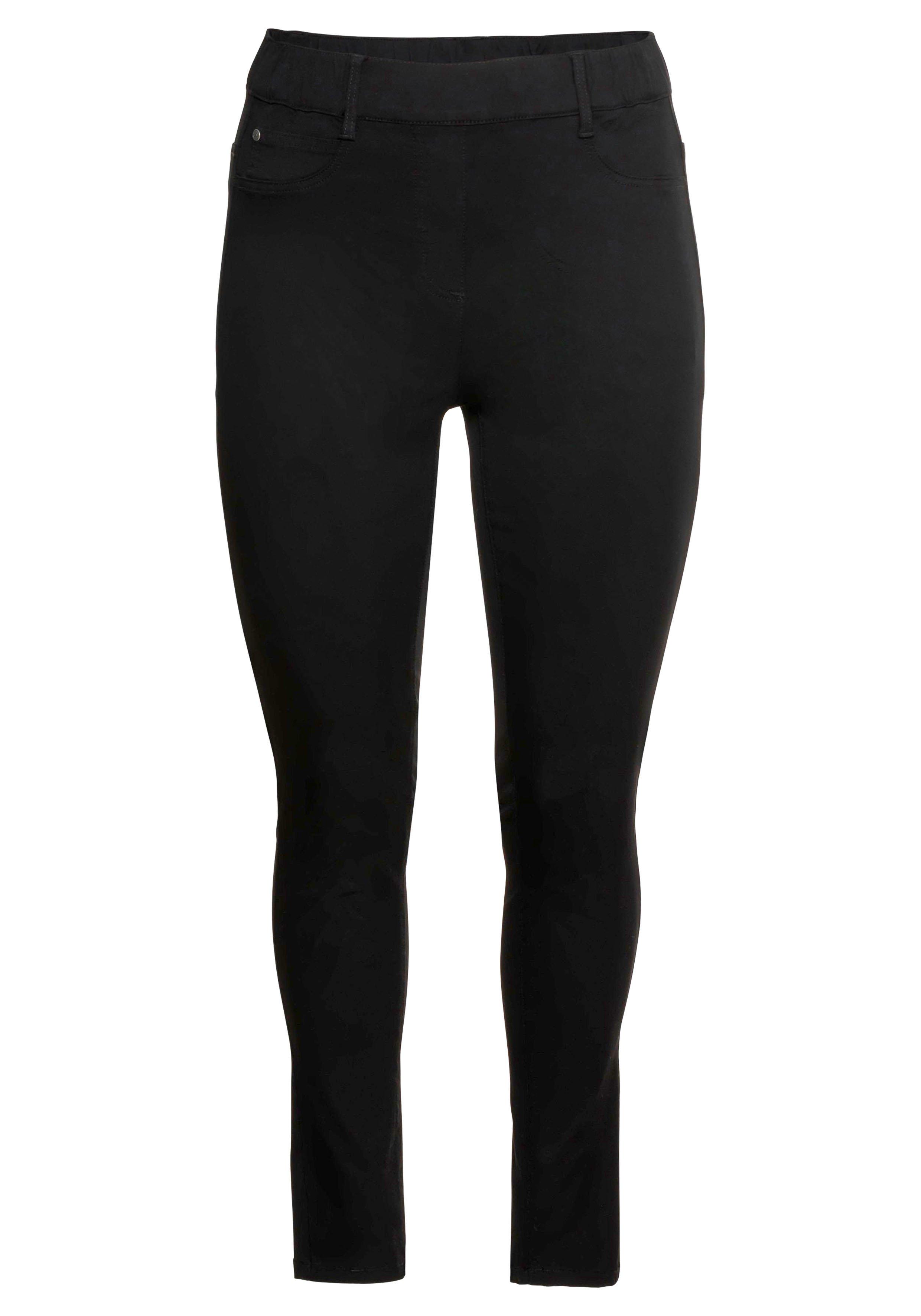 Treggings mit Schlupfbund und Gürtelschlaufen