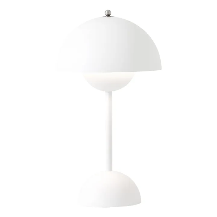 & Tradition Lampe à poser portative Flowerpot VP9, Verner Panton | Blanc