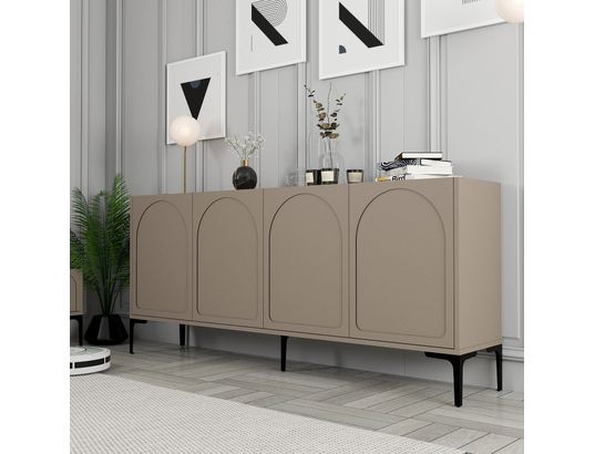 CONCEPT1 - Bahut Lyon atlas noir 180 x 35 x 79cm