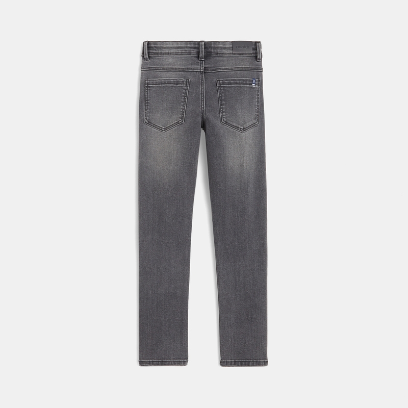 Jean slim ultra-résistant gris garçon