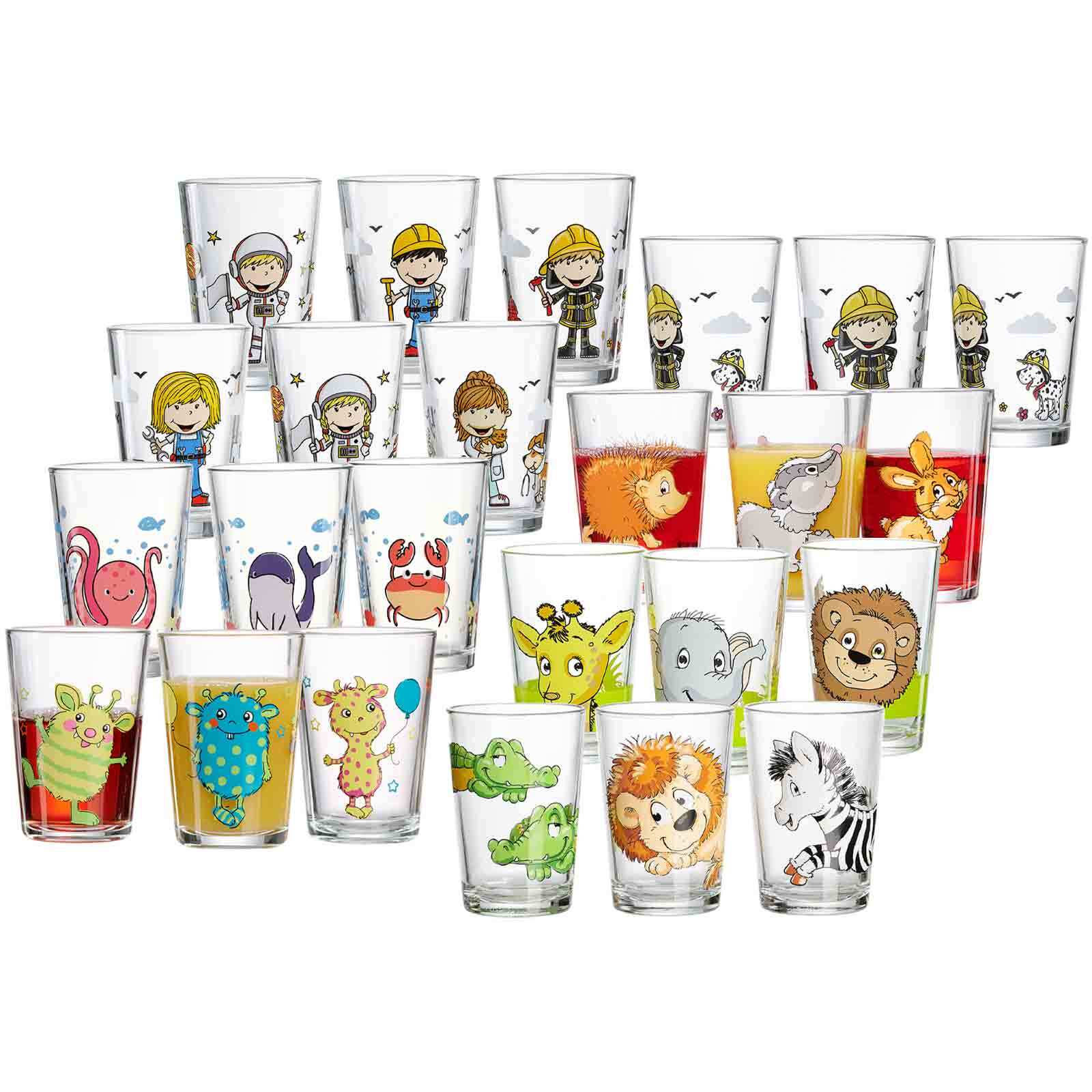 Ritzenhoff & Breker Kindergläser Tiere & Berufe 205 ml 24er Set