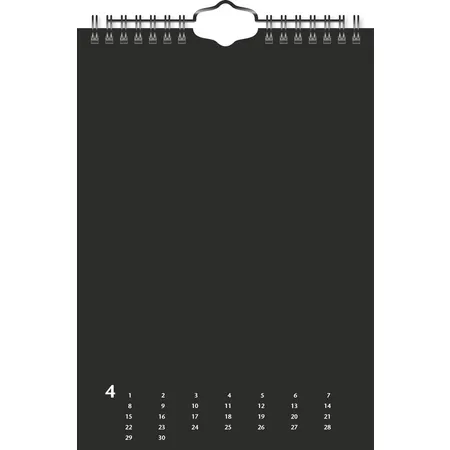 Heyda Bastelkalender immerwährend A5 Monatsblätter: schwarz