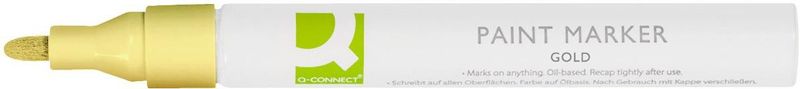 Q-CONNECT paint marker, op oliebasis, ronde punt, goud