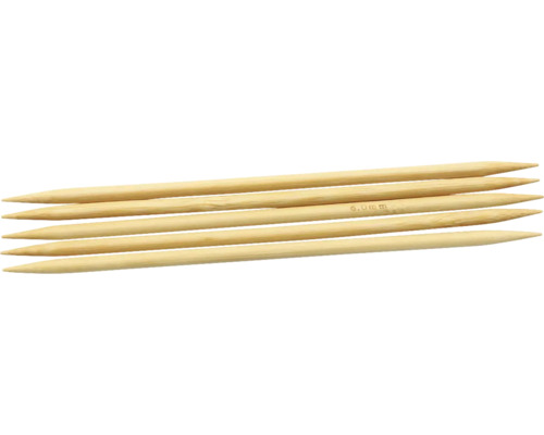 Bamboe dubbelpuntige naalden, 20 cm, 6 mm