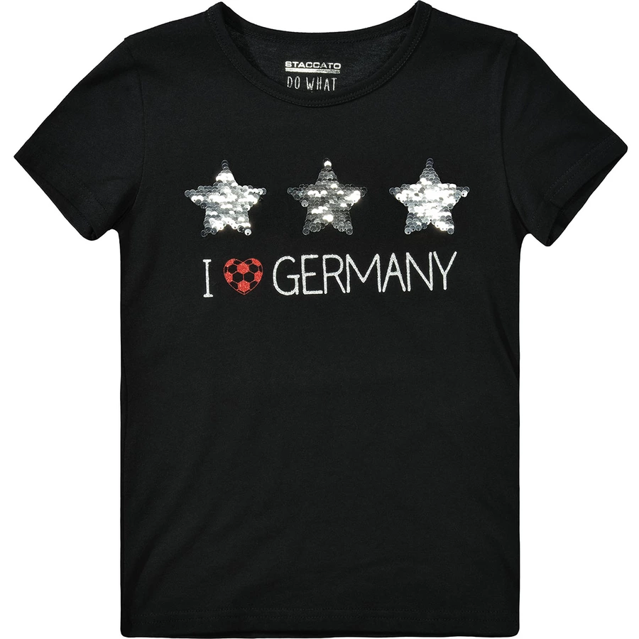 STACCATO Girls T-Shirt schwarz
