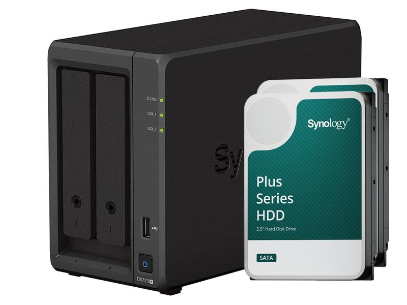 Synology NAS DiskStation DS723  2-bay Synology Plus HDD 12 Leistungsstarker NAS mit zwei Einschüben