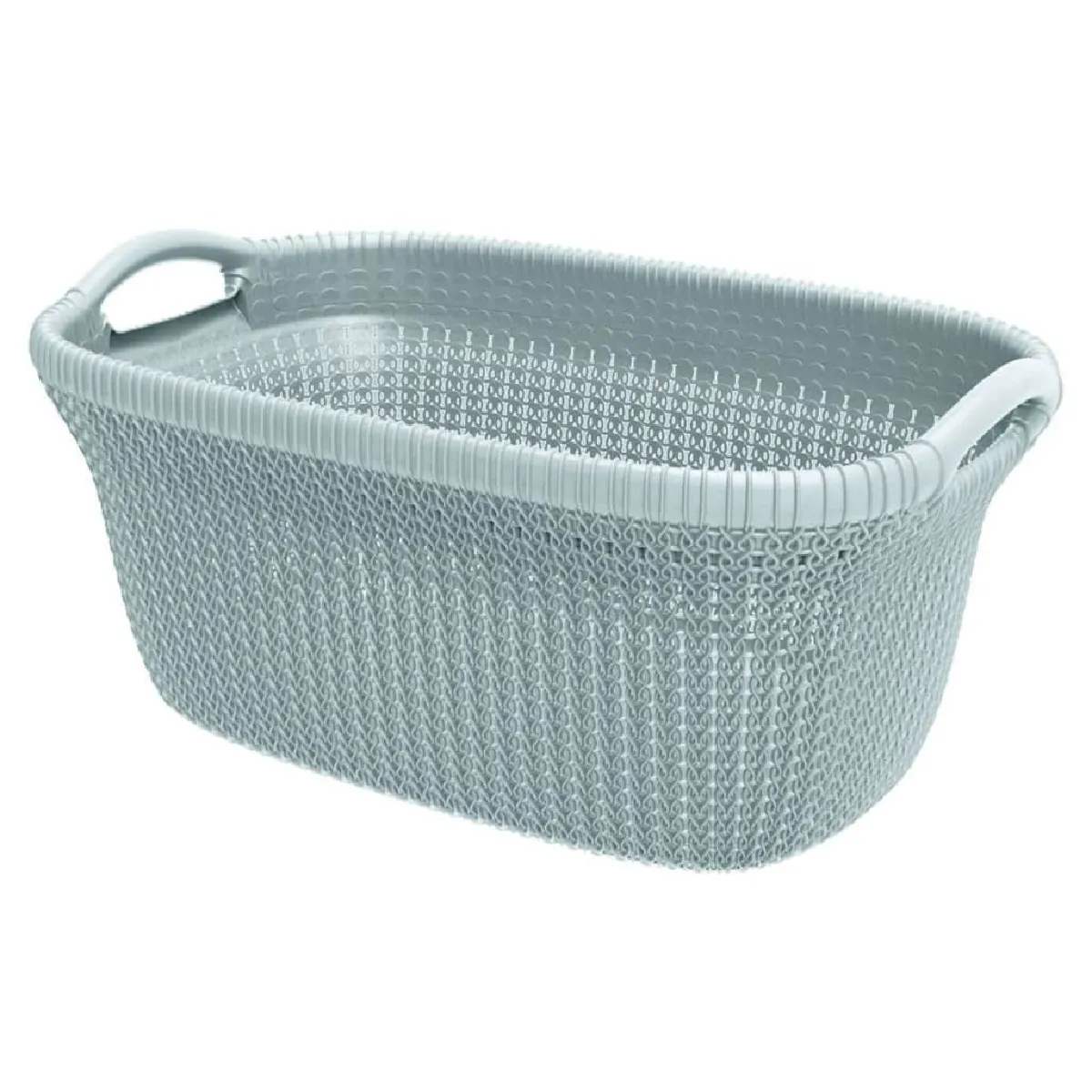 Curver Panier à linge Knit Bleu