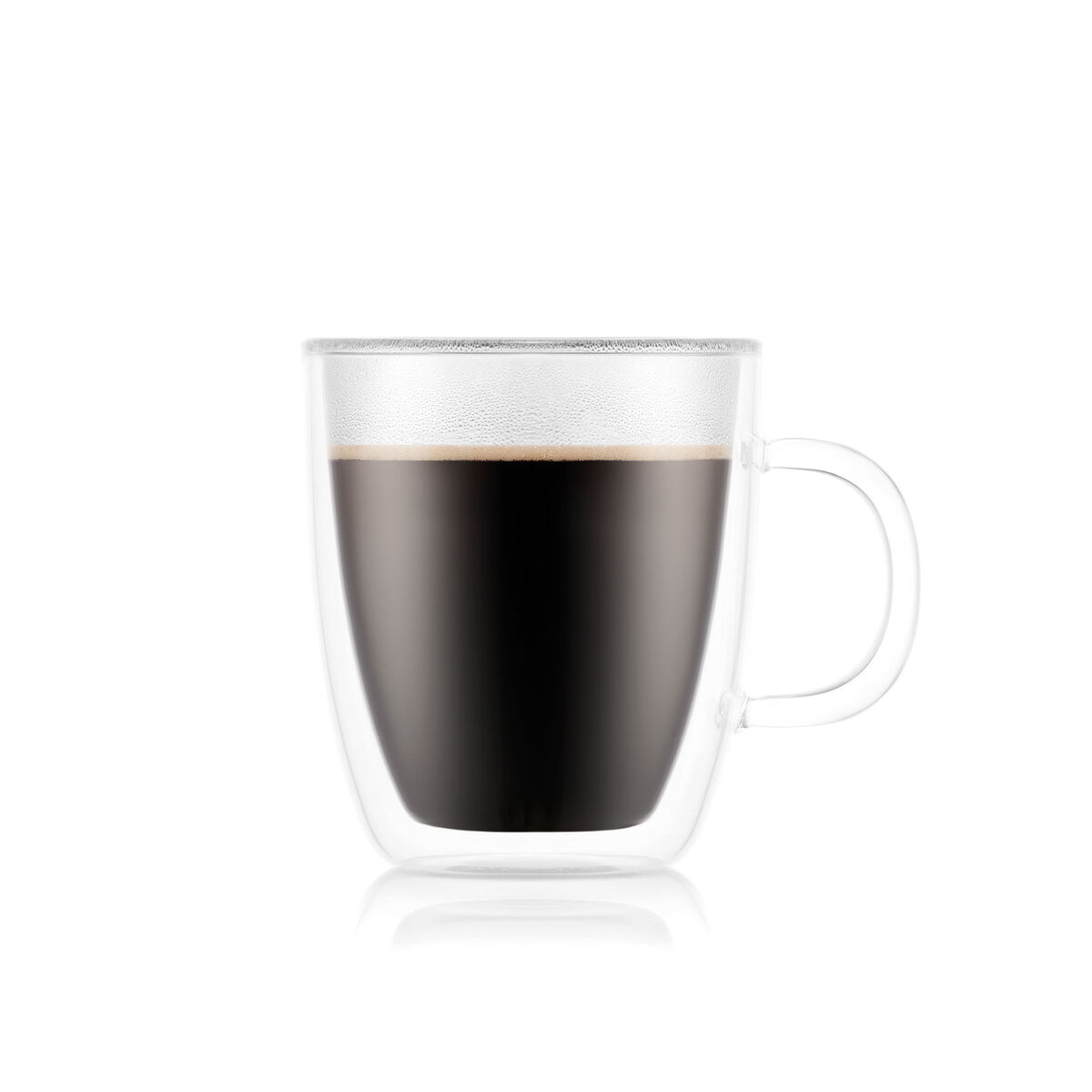 BISTRO Dobbeltvegget krus m. hank, 2 stk. - 0,45 l