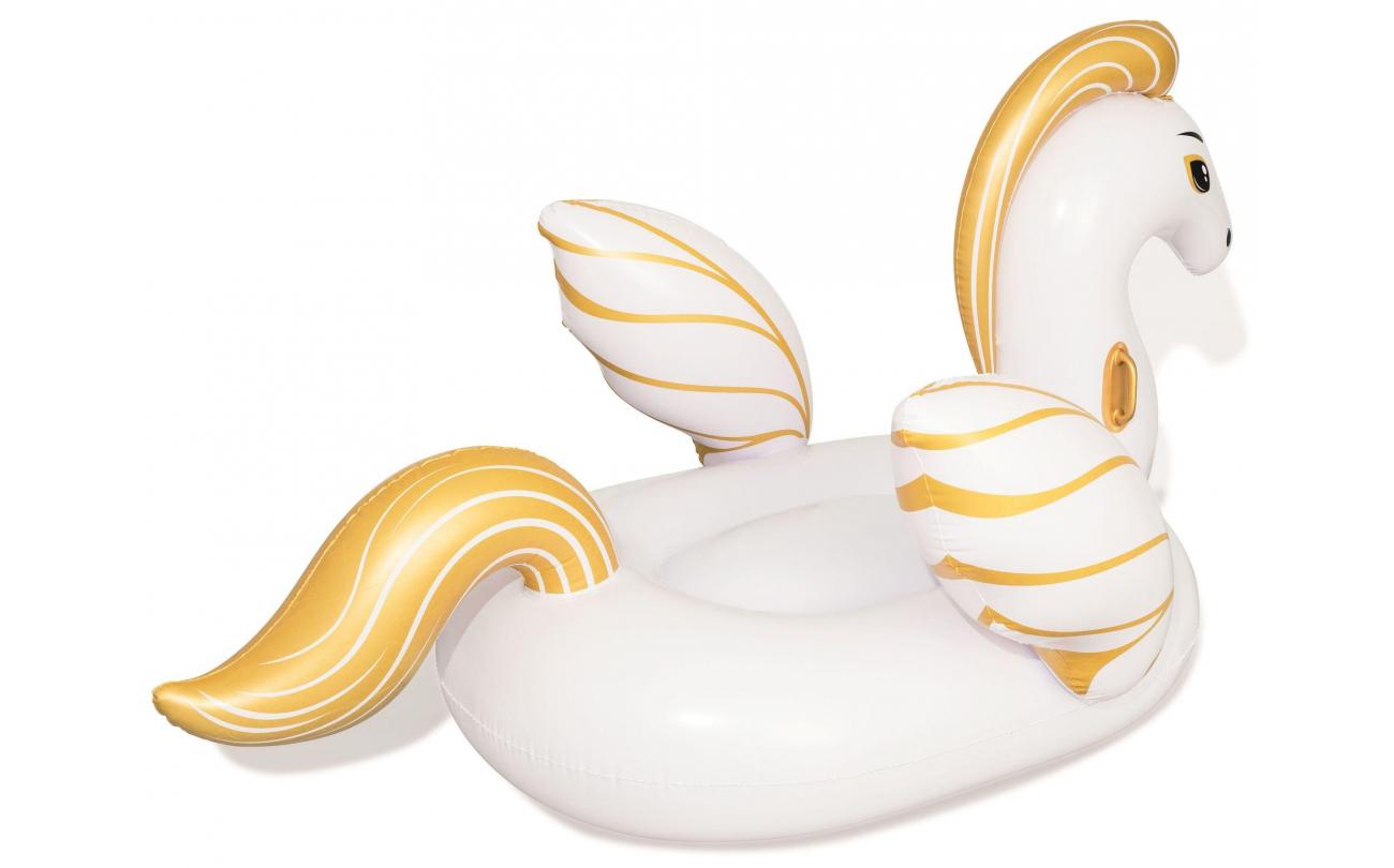 Luchtmatras Pegasus Paard met goud 231x150cm met 2 handvaten