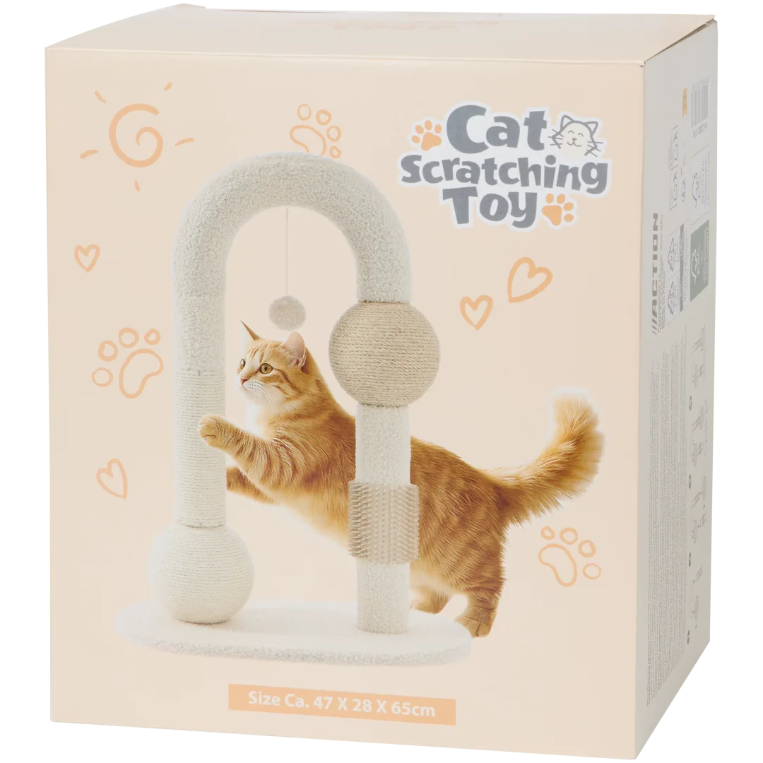 Arbre à chat en peluche