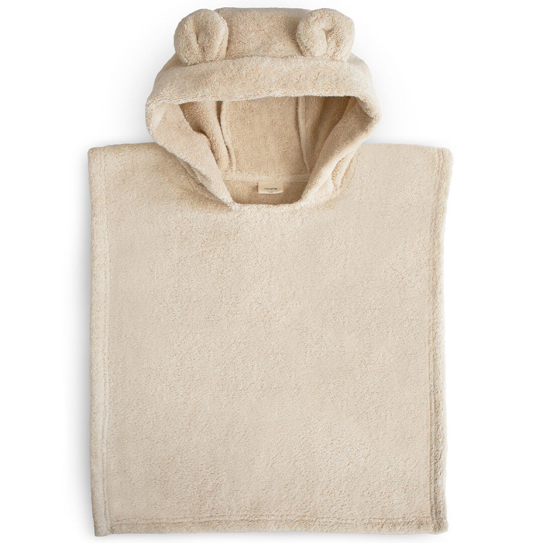 Mushie badponcho beer fog - 1-3 jaar
