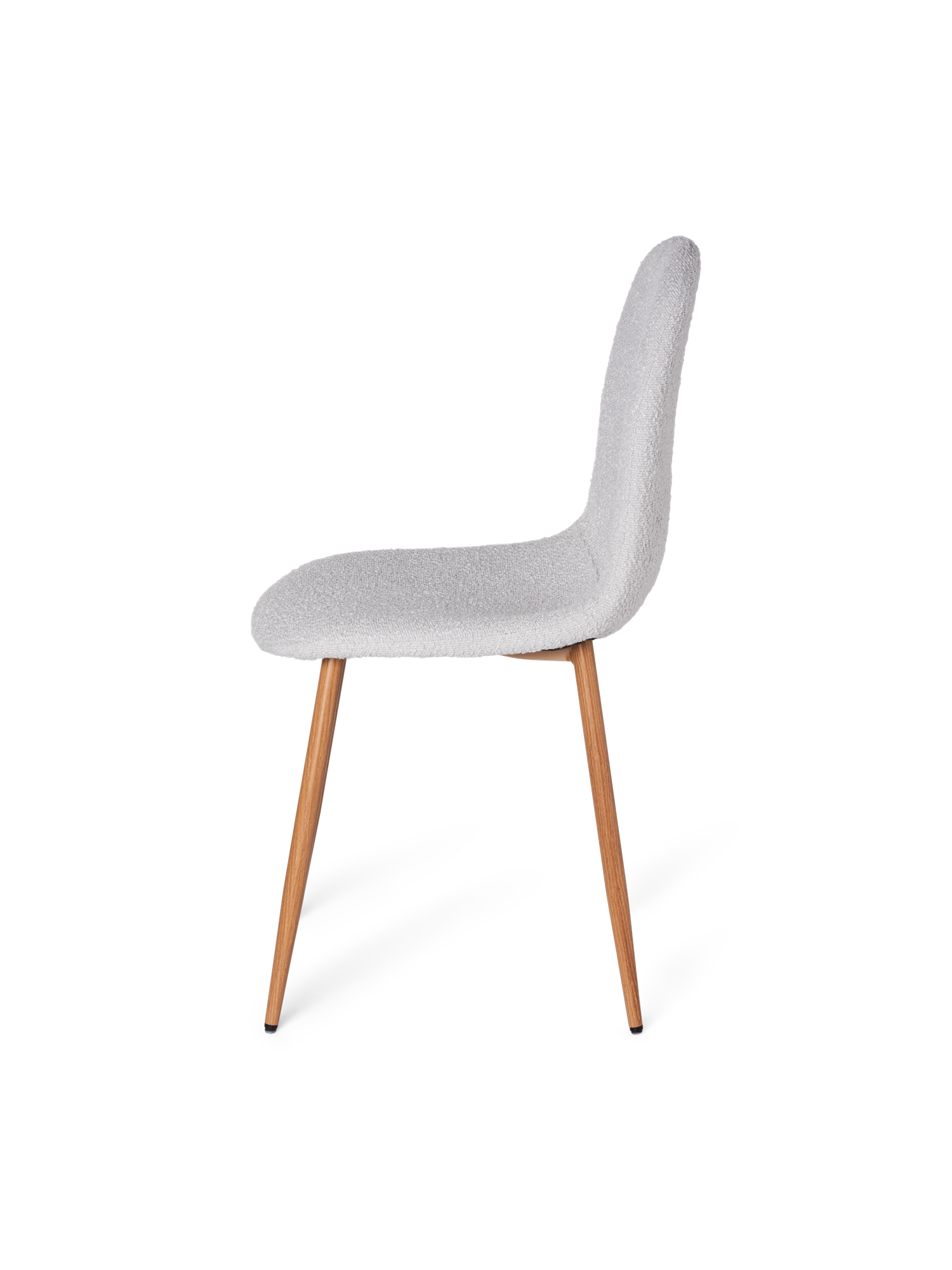 Stol i boucléstof | 52,5 x 44,5 x 89 cm. | Silver Grey