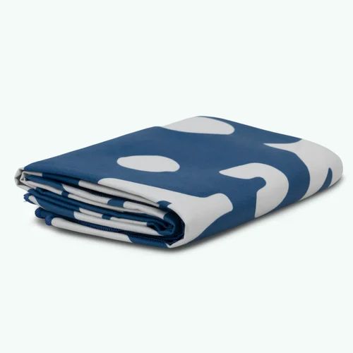 Myrtle Beach - Serviette microfibre rectangulaire bleu