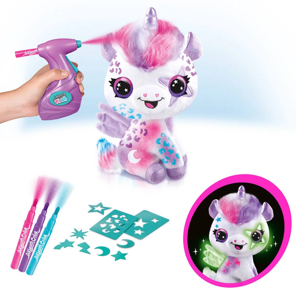 AIRBRUSH PLUSH - PELUCHE LICORNE MAGIQUE