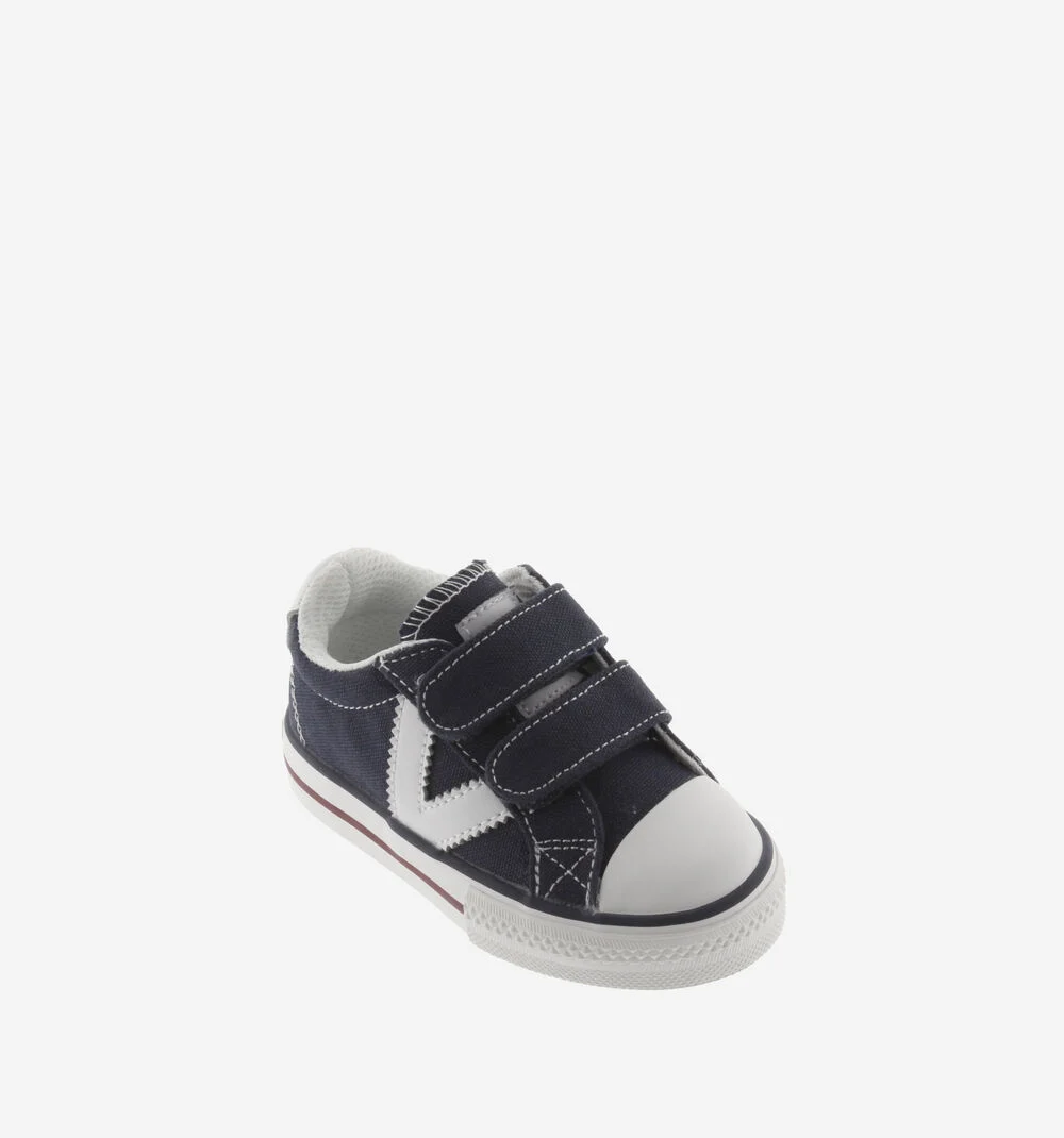 TRIBU SNEAKER TOILE Baskets sport en toile pour enfant logo MARINO