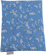 HERZZUCKER Traubenkernkissen<br>1 Stück, 26x21cm, Blümchen blau