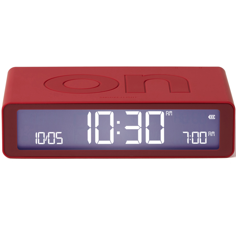 Lexon Digitalwecker Flip Classic, rot