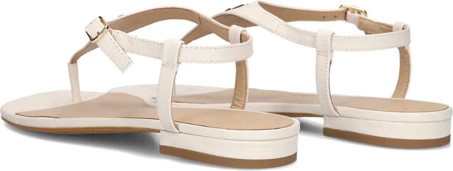 LAUREN RALPH LAUREN Dames Everley 2 Flat Sandal Maat: 38 Materiaal: Textiel Kleur: Wit