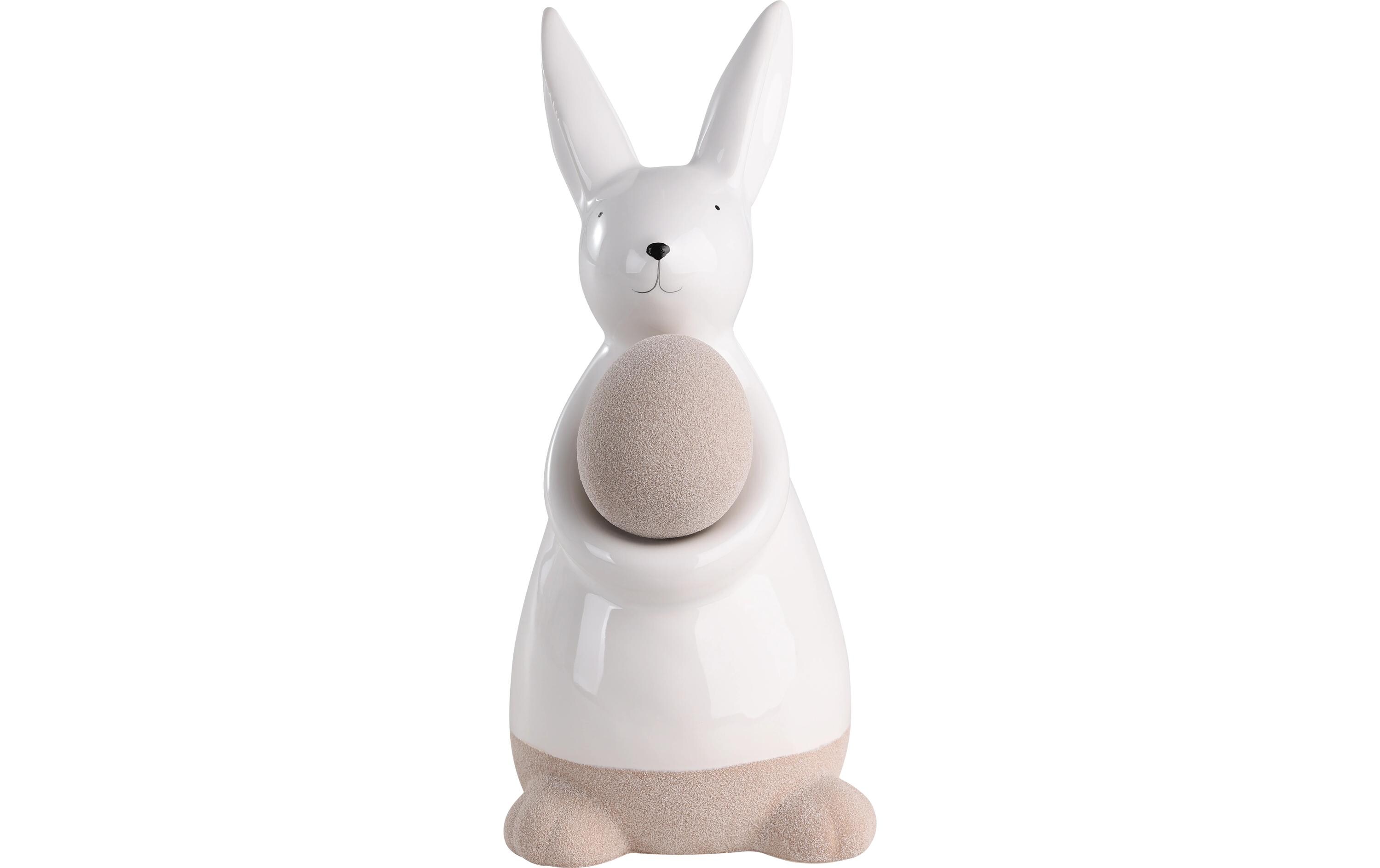 Hase Madiorano 26.5 cm, WeissOsterfigur