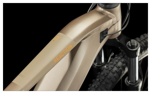VTT Électrique Semi-Rigide Cube Reaction Hybrid Performance 625 Shimano Alivio 9V 625 Wh 27.5'' Marron Metallic