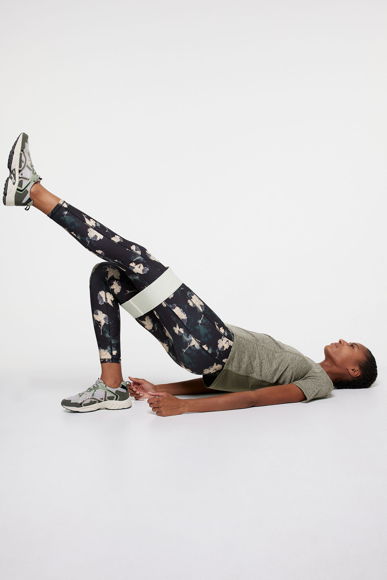 Leggings com estampa floral