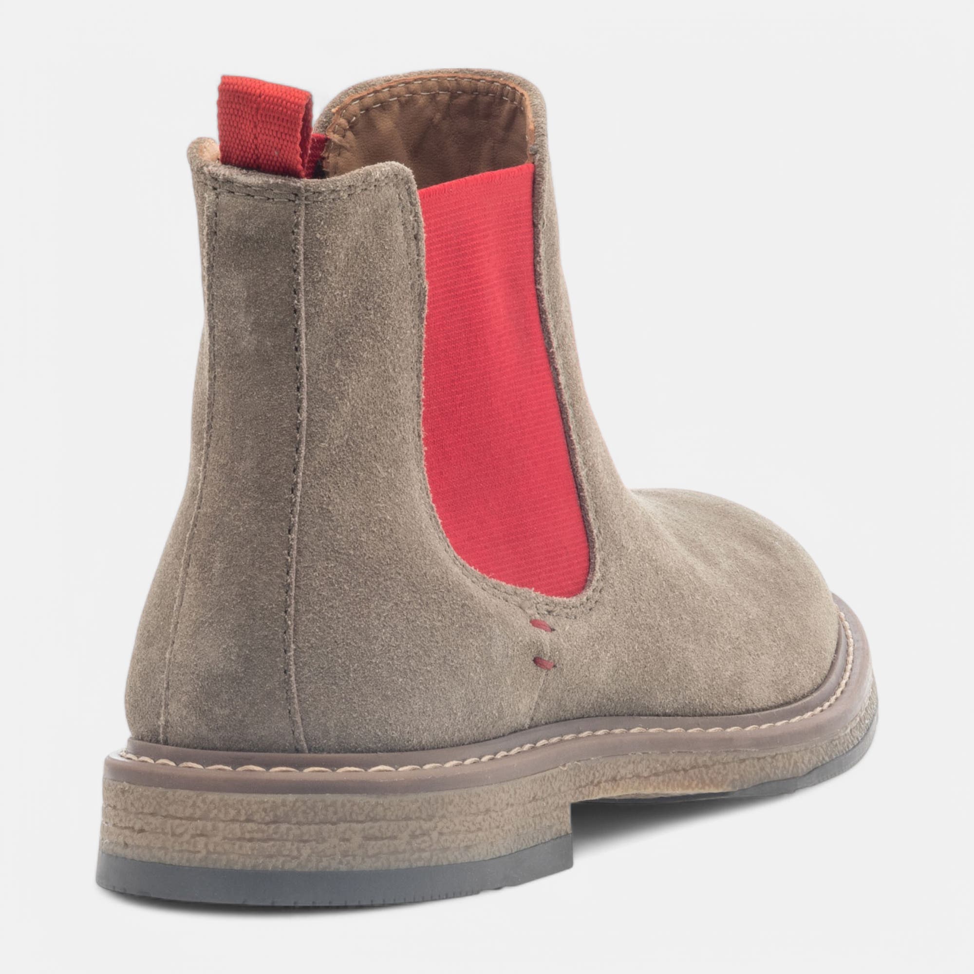 Boots chelsea Homme en cuir beige